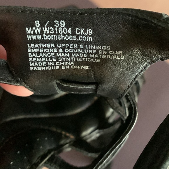 Born Crown Women’s Sandals Size 8, black Color - Picture 5 of 6